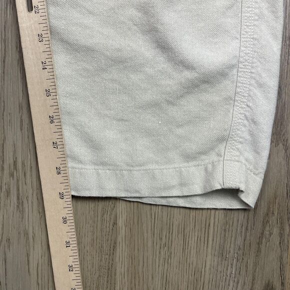 Tommy Bahama Pants Mens 33 Beige Silk Linen Blend Cargo Pockets Lightweight - Picture 11 of 13